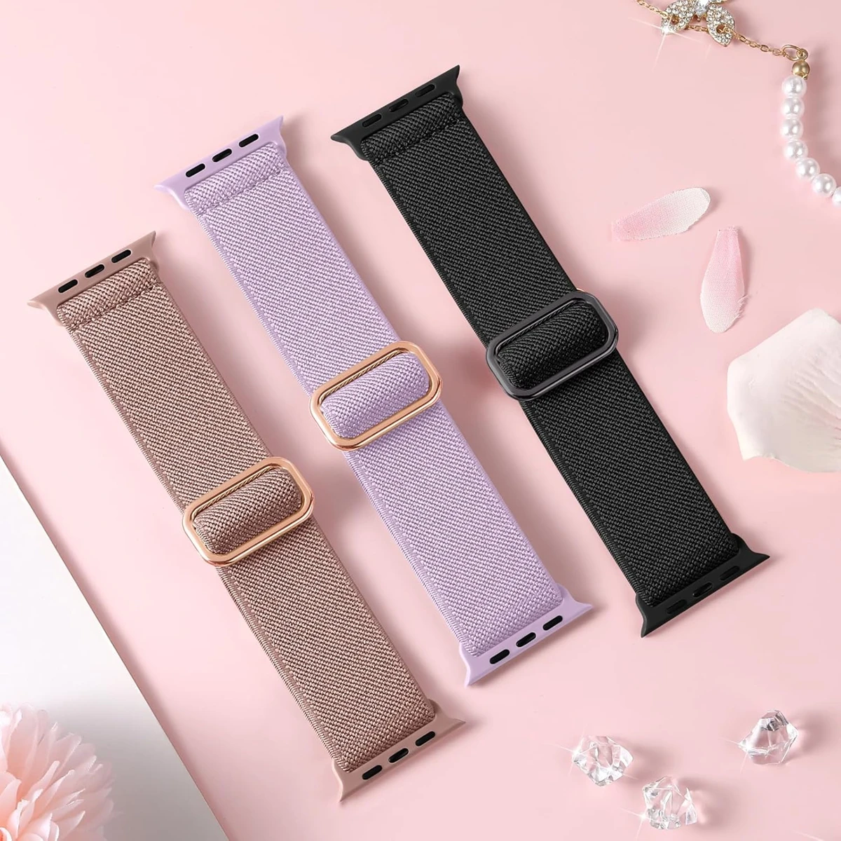 3-Pack Stretchy Nylon Loop Bands