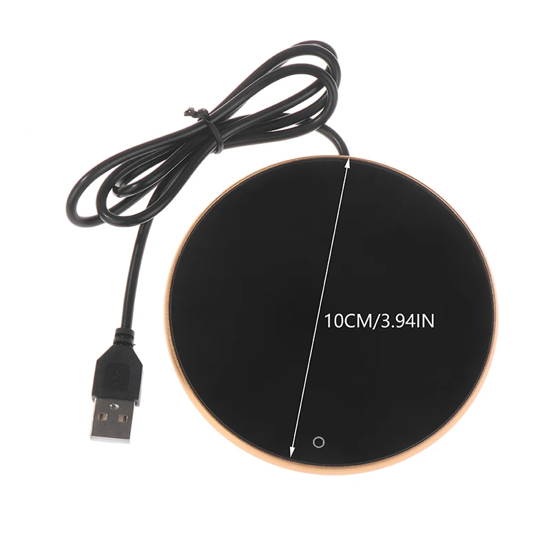 미니 휴대용 USB 컵 워머, 3 기어 커피 머그잔 가열 코스터, 스마트 온도 조절 핫 플레이트, 밀크 티 물 가열 패드 히터