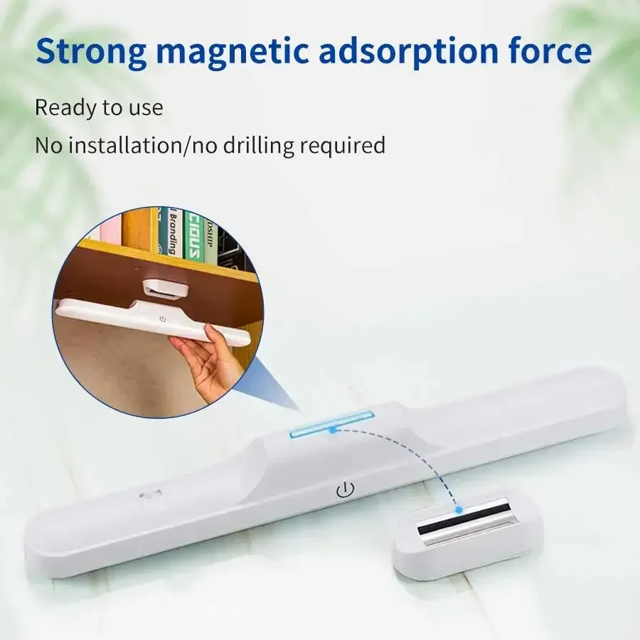 LED Makeup Light Rechargeable Magnetic Eye Protection Mirror Lamp Touch Wall Lights 30CM For Selfie Wardrobe Bathroom Lighting