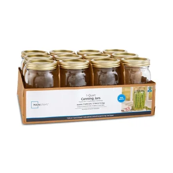 32oz Wide Mouth Mason Jars 12-Pack 1