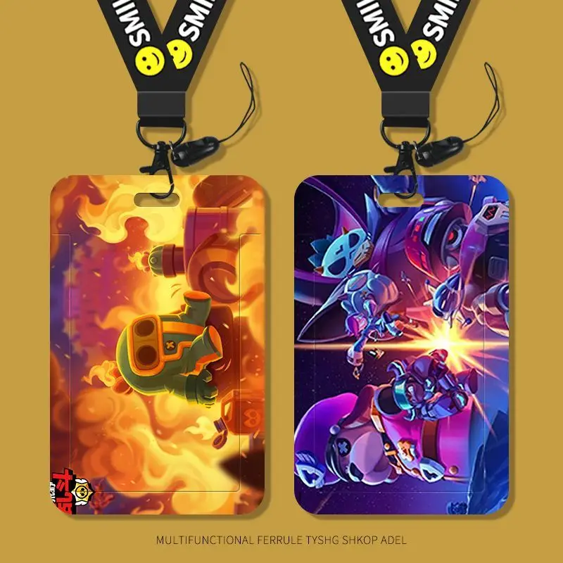 Brawl Stars Game Anime Card Cover Cartoon Periferiche Lungo Cordino Studente Campus Card Pubblico Multifunzionale Bus Pubblici Card