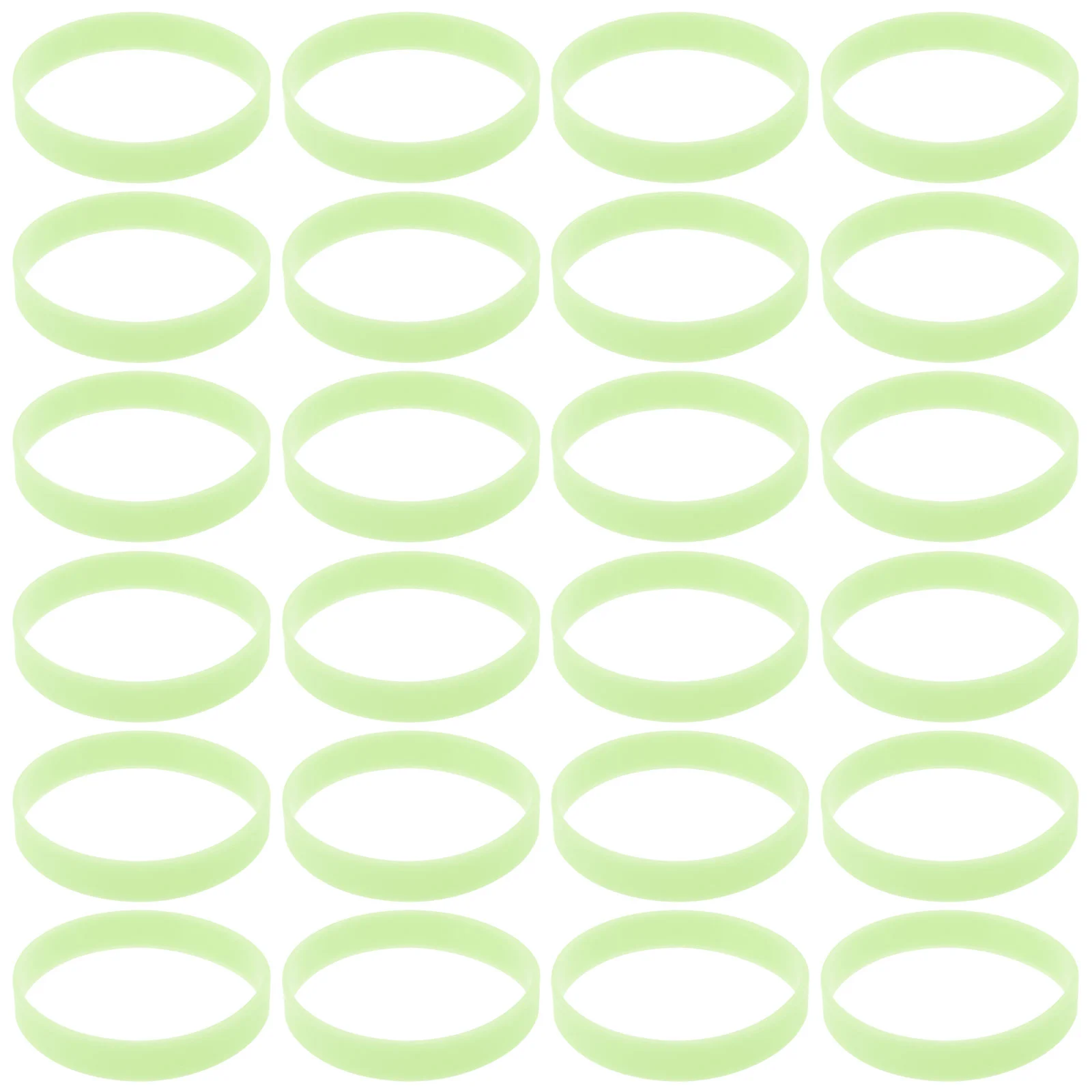

Glow Colors Luminous Bracelet for Women Girls Silicone Elastic Hair Bands Accessories Night Glow Rubber Wristband Gifts