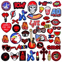 Buy Cute Guitar Music Kiss Patches for T-Shirt: Iron-On Embroidery Appliques for Child Kids' Clothes, Jeans, Stickers, Badges - DOG LOVE - Online - Image 6