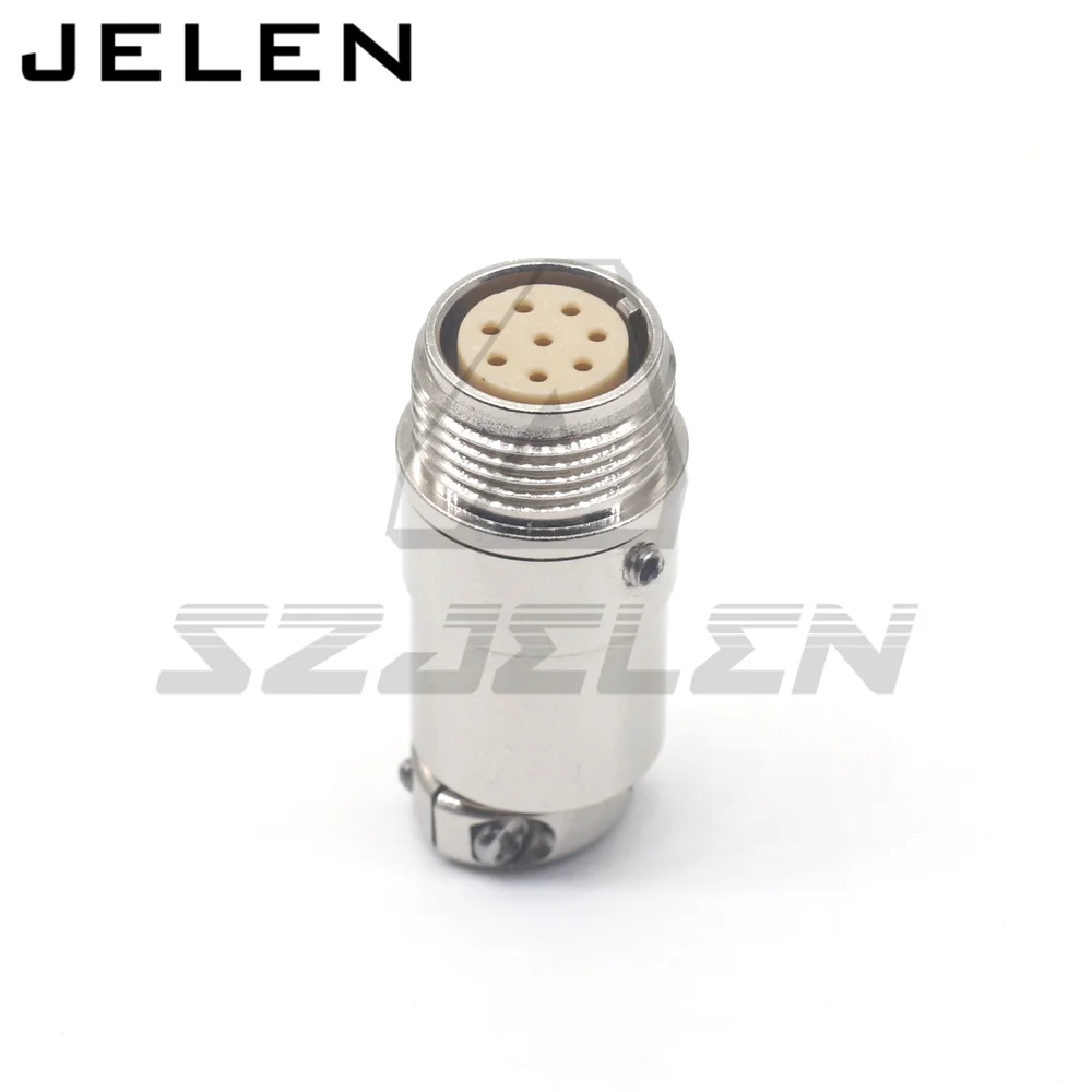 Taijimi-Tomada Camera Signal Line Plug, Metal Circular,