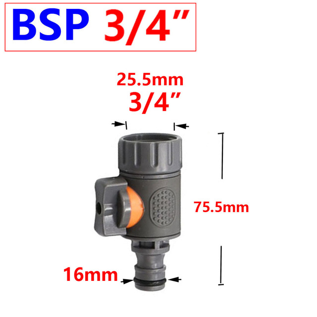 1/2" 3/4" 1" Irrigation Garden Hose Connector Garden Tap 16mm Nipples Coupler Drip Irrigation System Waterstop Fittings