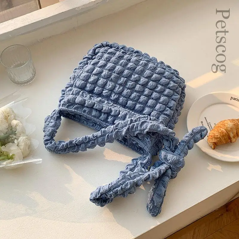 

Летняя женская сумка через плечо 2023, модная цветная плиссированная мягкая сумка-мессенджер, милая сумка с буффами и облаками, женские шикарные сумки на плечо