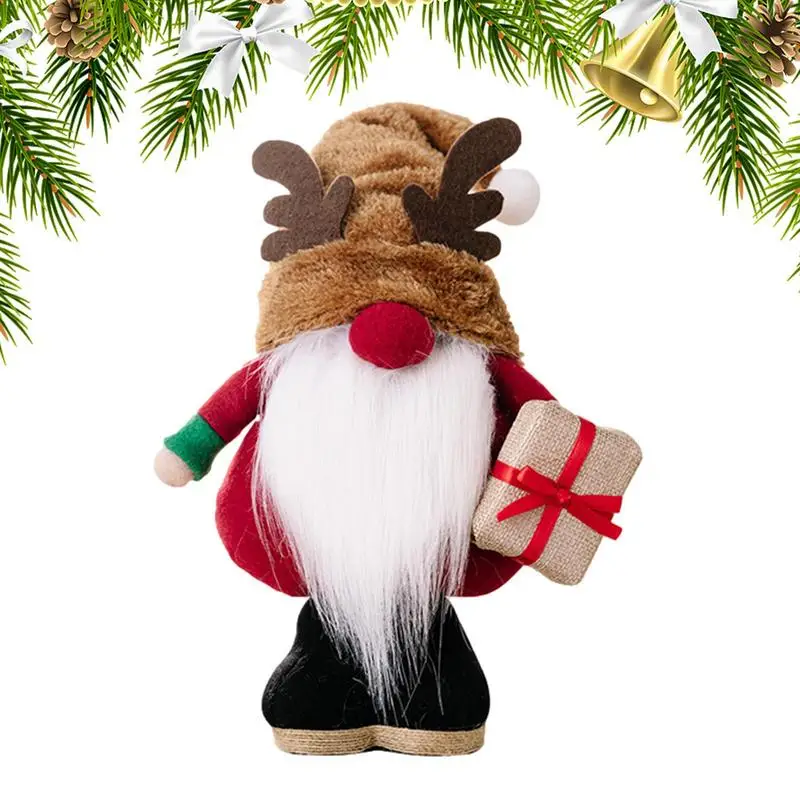 

Снеговик гном плюшевый Санта гном стоячая на Рождество милая мягкая кукла без лица декоративная Удобная Рождественская кукла для Tomte