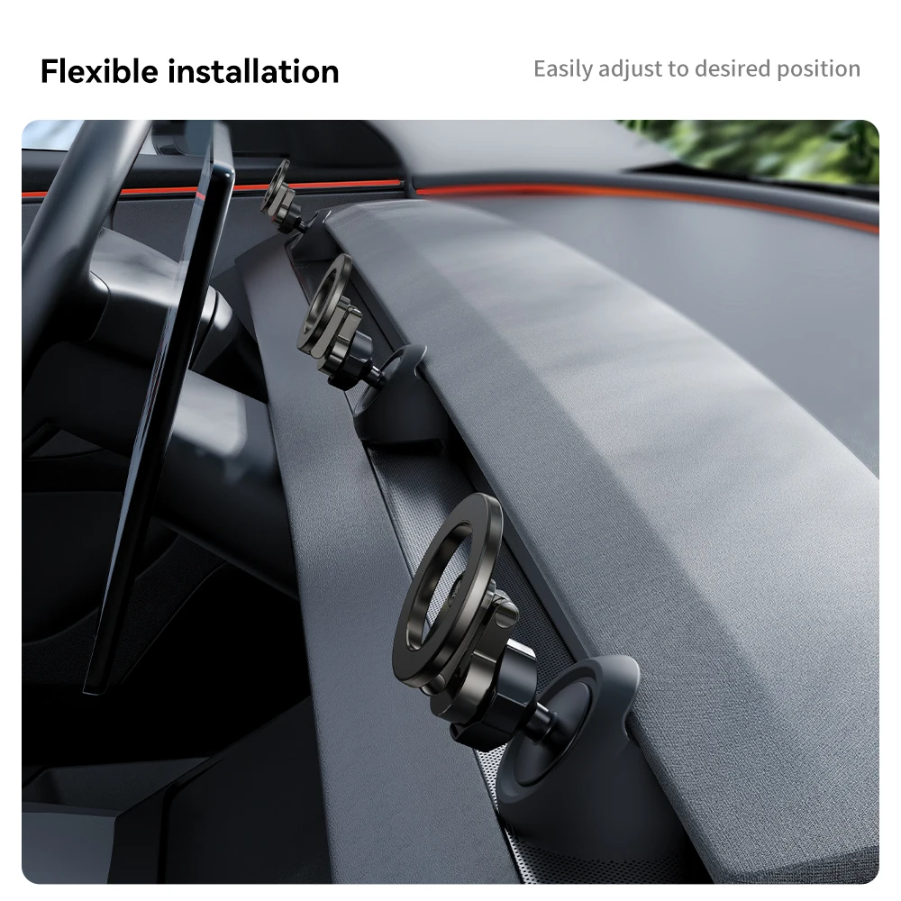 YZ For Tesla Magnetic Car Phone Holder 2025 Model 3 Y Highland Juniper Air Vent Mount Car Bracket Stand 360 Degree Rotatable 6