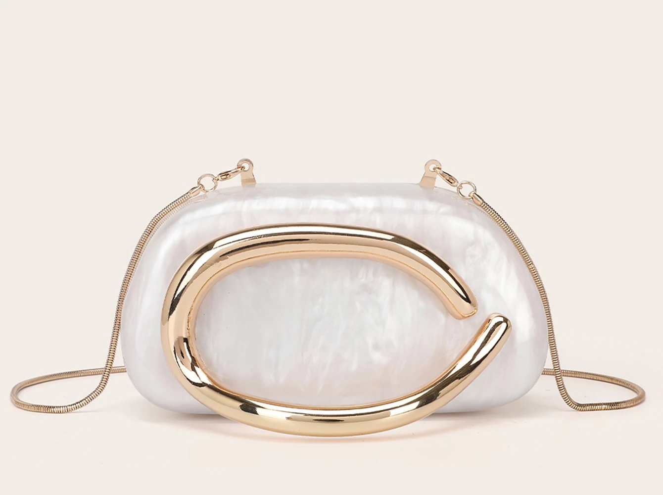 Luxury Evening Clutch Bag - Womens Wedding Party Crossbody Handbag