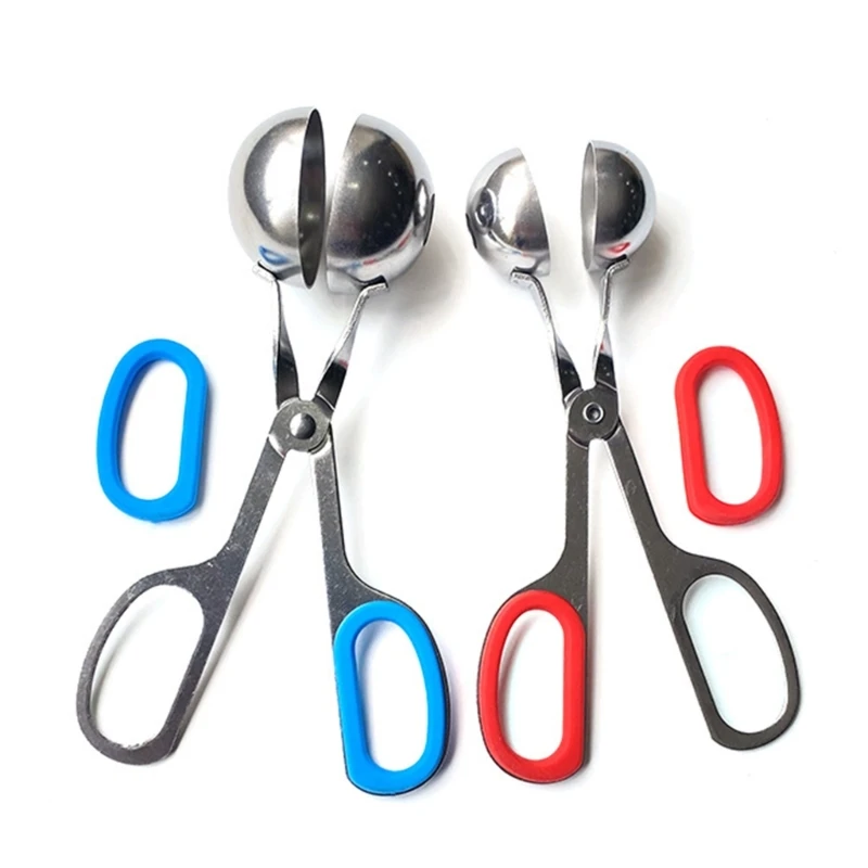 2pcs Innovative Meatball Making Set Household Baller with Detachable Handle