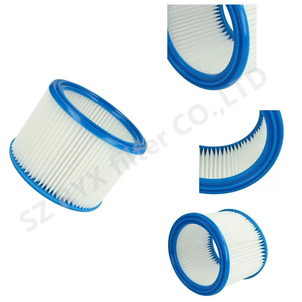vhbw set da 2x filtro a pieghe piatte compatibile con Nilfisk Attix 30-01, 30-01 PC, 30-11 PC, 30-21 PC aspiratore umido/secco - cartuccia filtrante