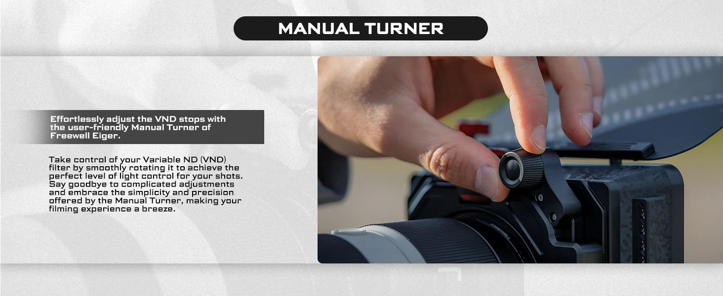 True Color VND1-5 Stop, VND6-9 Stop, CPL Filter Compatible only with Eiger Matte