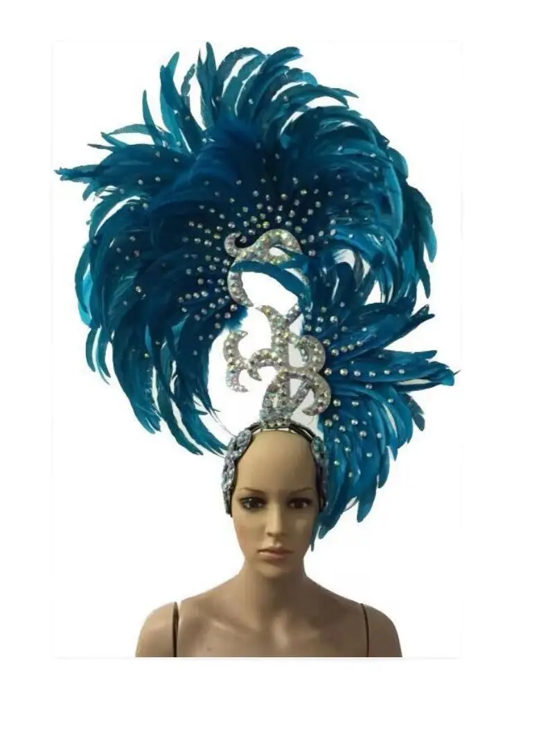 Carnival Feather Headwear For Girls Party Dancing Performance Female
