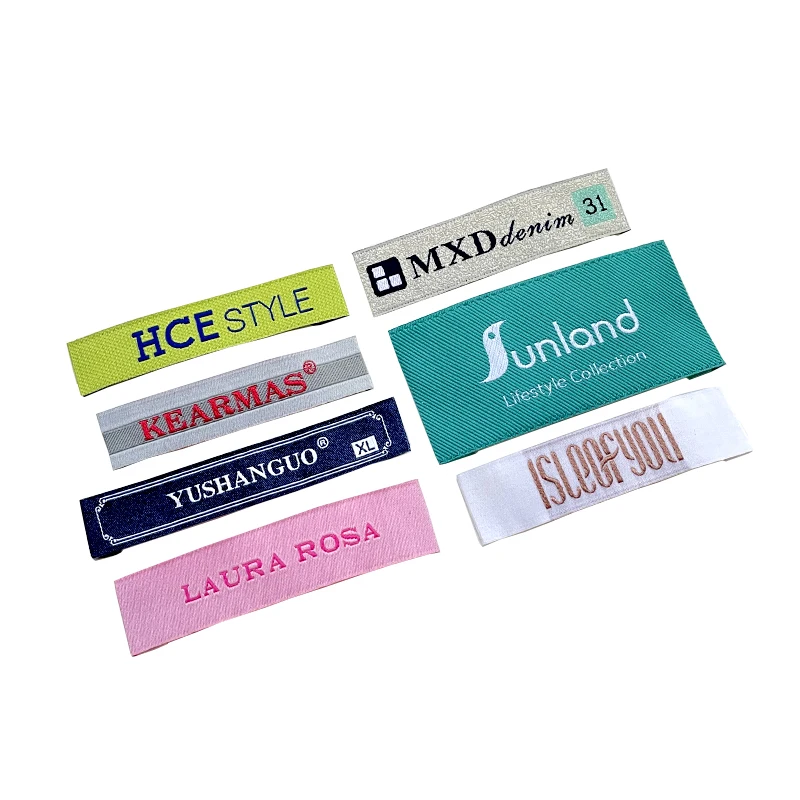Customized Woven Labels For Garment Clothes Shoes Bags Jeans FabricTags Accessory