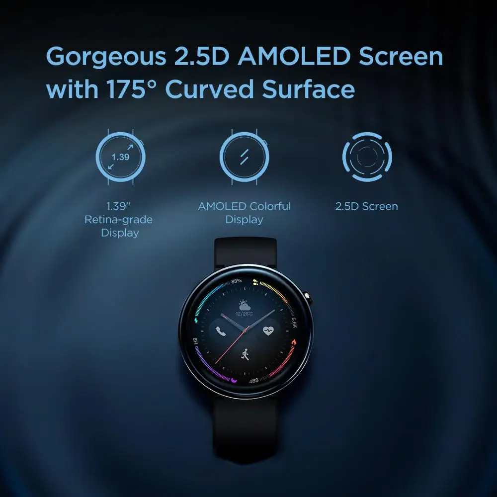 Amazfit-reloj inteligente GTR 2 Original para hombre, dispositivo con  Pantalla AMOLED HD de 1,39 pulgadas, control del sueño y reproducción de  música, nuevo, sin caja, 99% - AliExpress