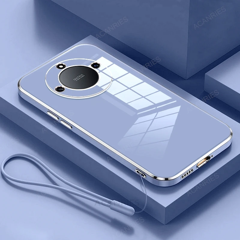 Shockproof Silicone Phone Case With Lanyard For Honor Series_voghion.com