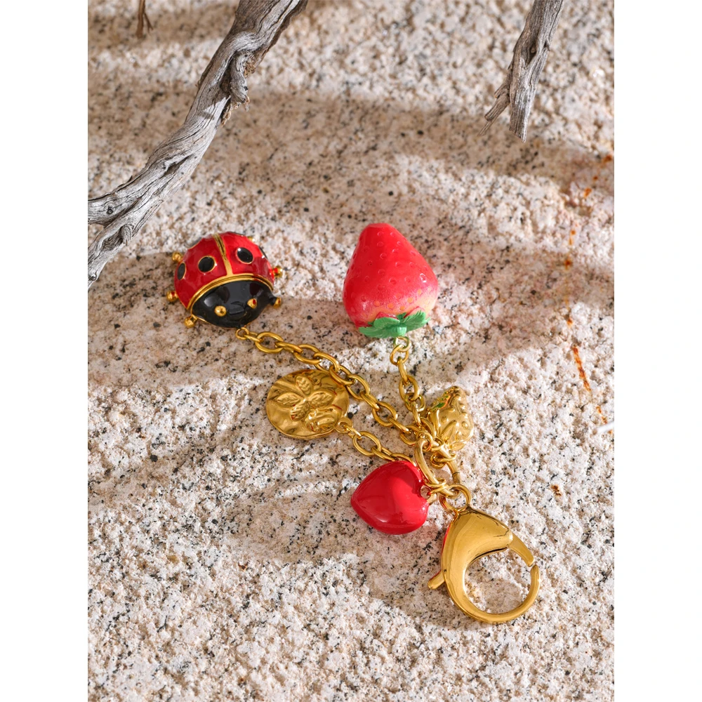 Yhpup Keychain for Women Stainless Steel