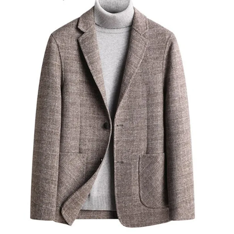 

Man Business Blazer Men Casual Slim Fit Wool Blazer Jacket Banquet Wedding Blazer Suit Coat