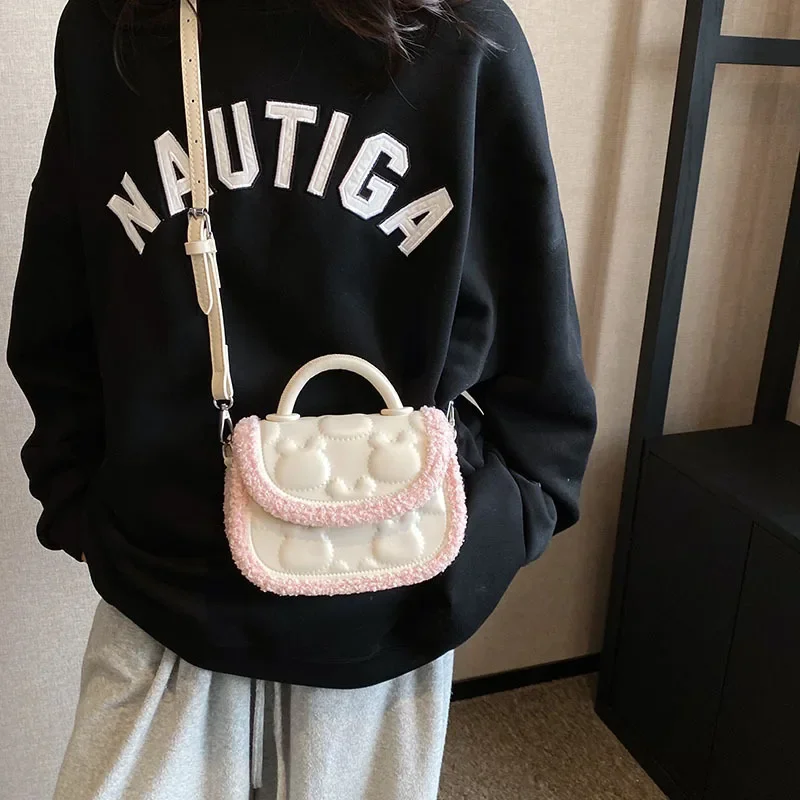 Mini Shoulder Bags NEW Autumn Winter Simple Commuter Crossbody Bag Underarm Sweet Girls Casual Purses Unique Design Handbags