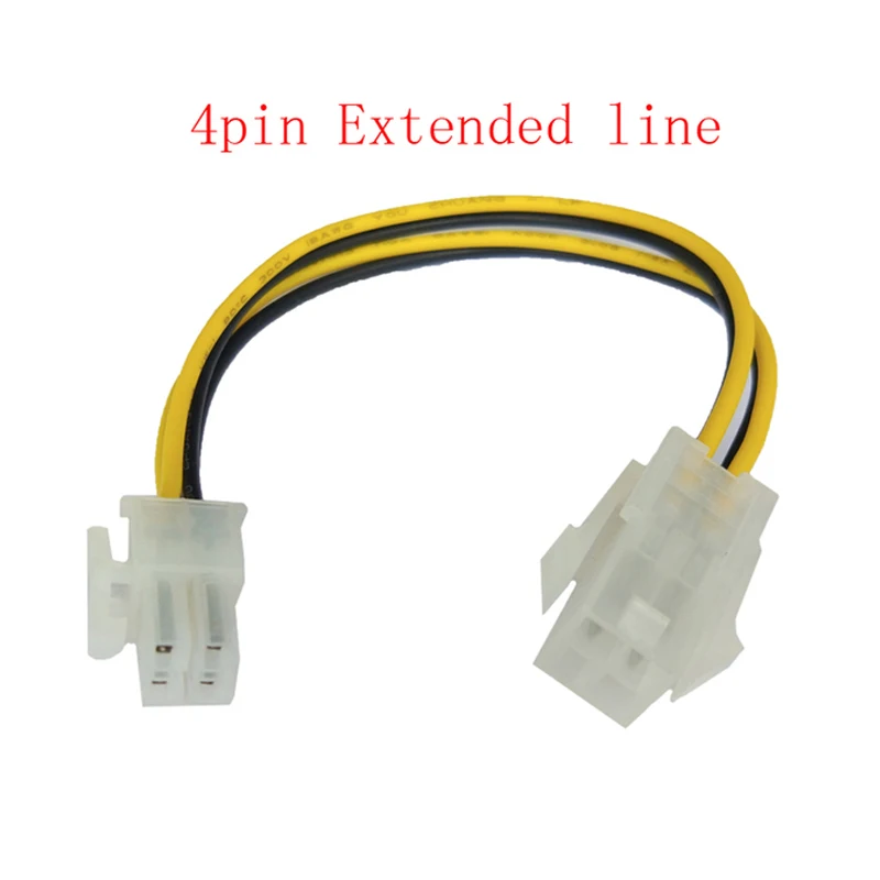 

10-100pcs 4Pin Male To 4 Pin Female Extended Line CPU Power Converter Cable Lead Adapter