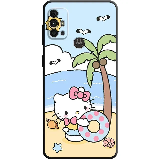 thumbnail image 1 of Funda de Hello Kitty de dibujos animados para Motorola G72 G60 G22 G52 G30 G71 G60S G53 G51 G50 G9 G32 G31 G8 G200 Plus One Fusion Edge 20 30, 1 of 5