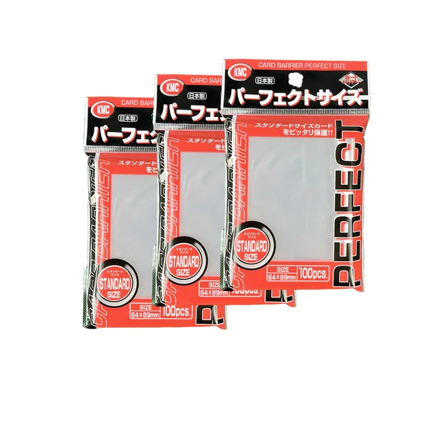 Transparent KMC Card Sleeves Trading Card Sleeve Barrier Board Game Cards Inner Protector for MTG/YGO 64x89mm 3