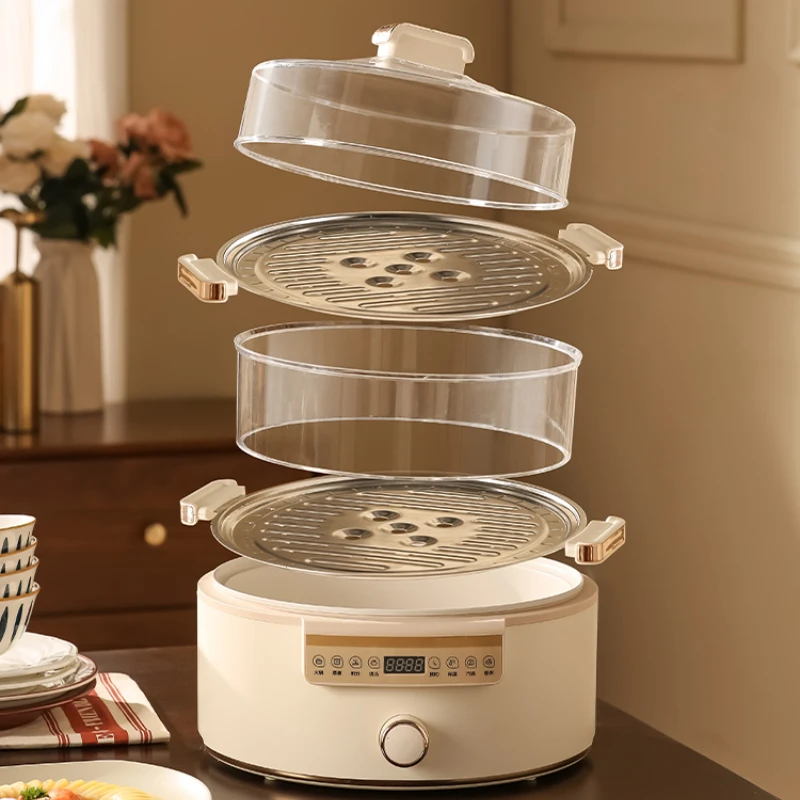 Electric Steamer Steam Pot Stew Pot  Multi-Function Steamer  Pot Appointment Time Electric Steam Box Electric Pressure Cookers 5