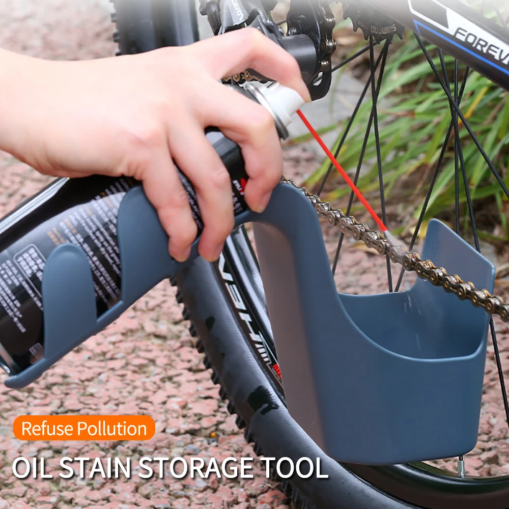 Agent Widely Used Chain Oil Anti-spray Tool Motorcycle Bike Chain Oil Storage Tool Box Chain Cleaning Oil Splash-Proof Tool