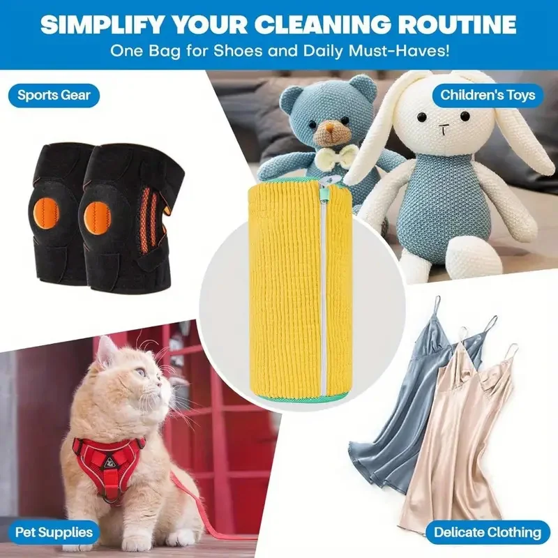 1Pc Pack Reusable Shoes Laundry Bag-Sneaker Cleaning Kit for Removing Stains Shoes Washing Bag 3