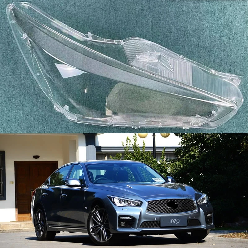 

For Infiniti Q50 2013-2020 Front Headlight Cover Lampshade Head Lamp Headlamp Shell Lens Plexiglass Auto Replacement Parts