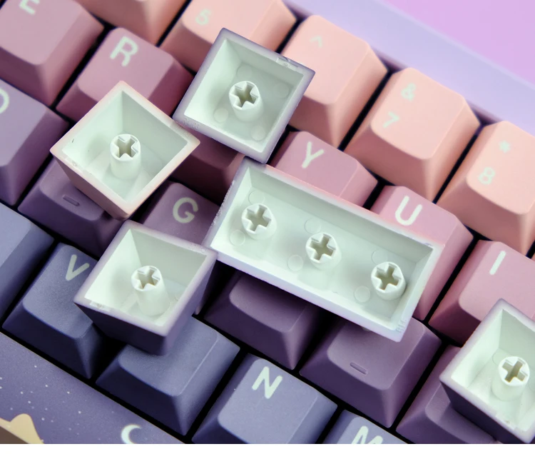 Gmk Fairy Tale Keycaps Teclado Mecânico para Interruptor mx Perfil Inglês Cereja Pbt Sublimação de Tintura Lados 136 Teclas - Imagem 5