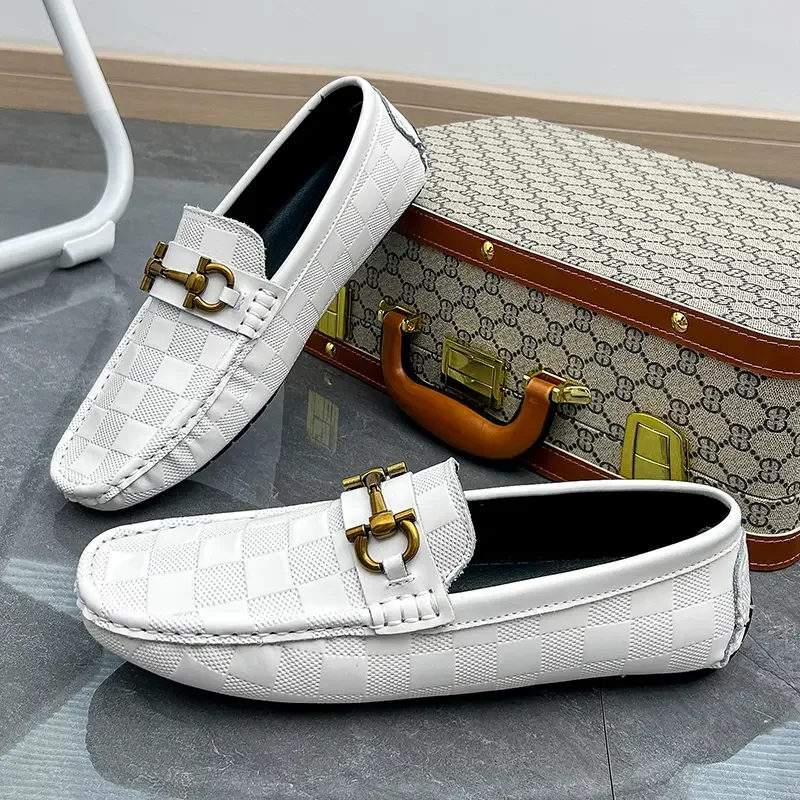 

Модные летние дизайнерские лоферы из натуральной кожи для мужчин, мужская кожаная обувь, мужская деловая обувь, роскошные повседневные туфли для вождения