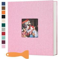Deluxe Self-Adhesive Photo Album for Special Memories and Occasions (Pink)