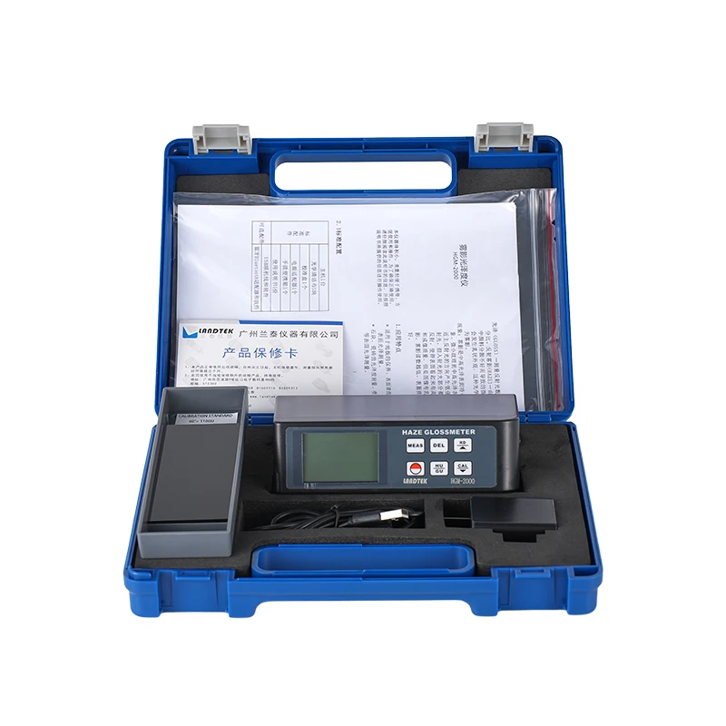 HGM-2000 Fog Film Gloss Meter 20&deg;60&deg;85&deg; 0GU~2000GU HAZE Gloss Meter Tile Plastic Metal Surface Digital Display