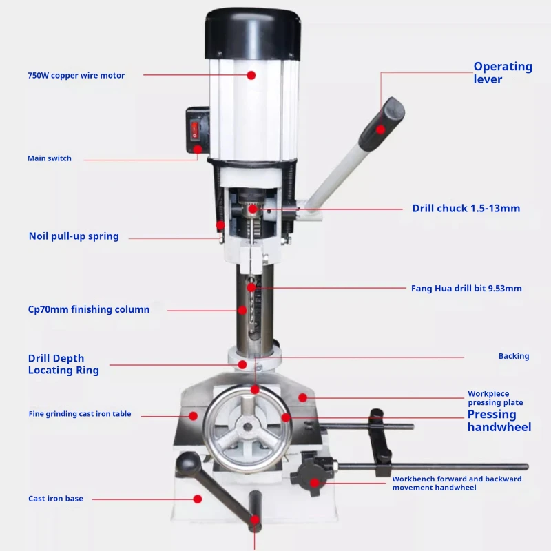 MK361A Household Multifunctional Square Tenoning Machine Woodworking Tenoning And Square Hole Drilling Machine