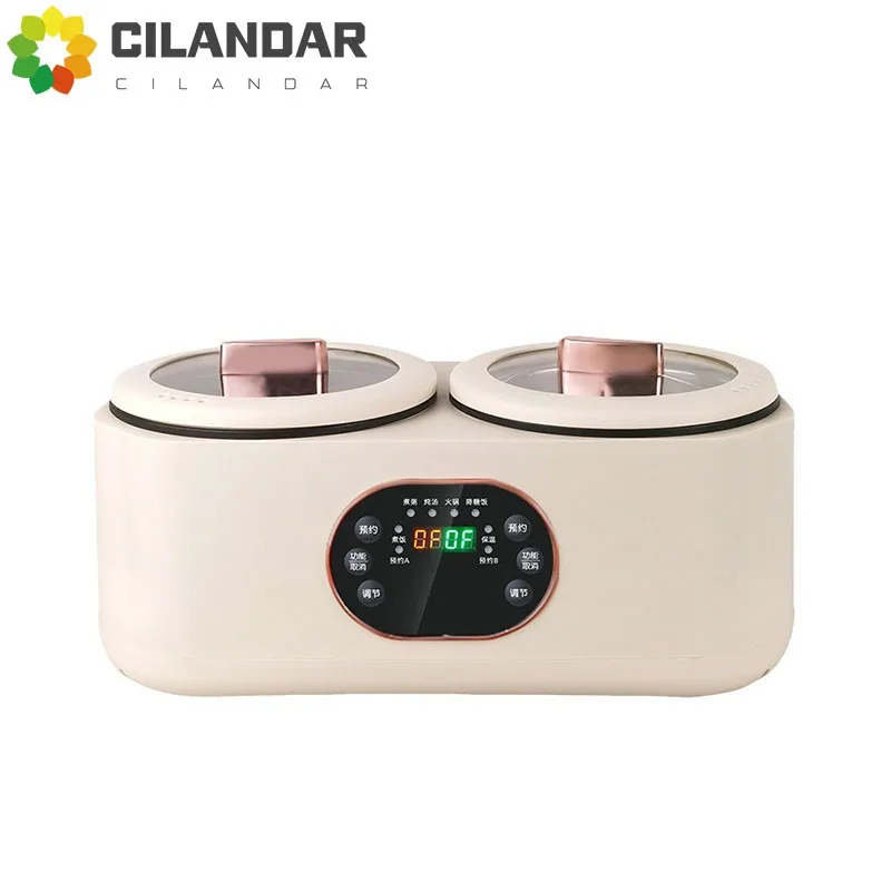 Double gallbladder electric rice cooker fully automatic and multifunctional electric hot pot steaming intelligent pot