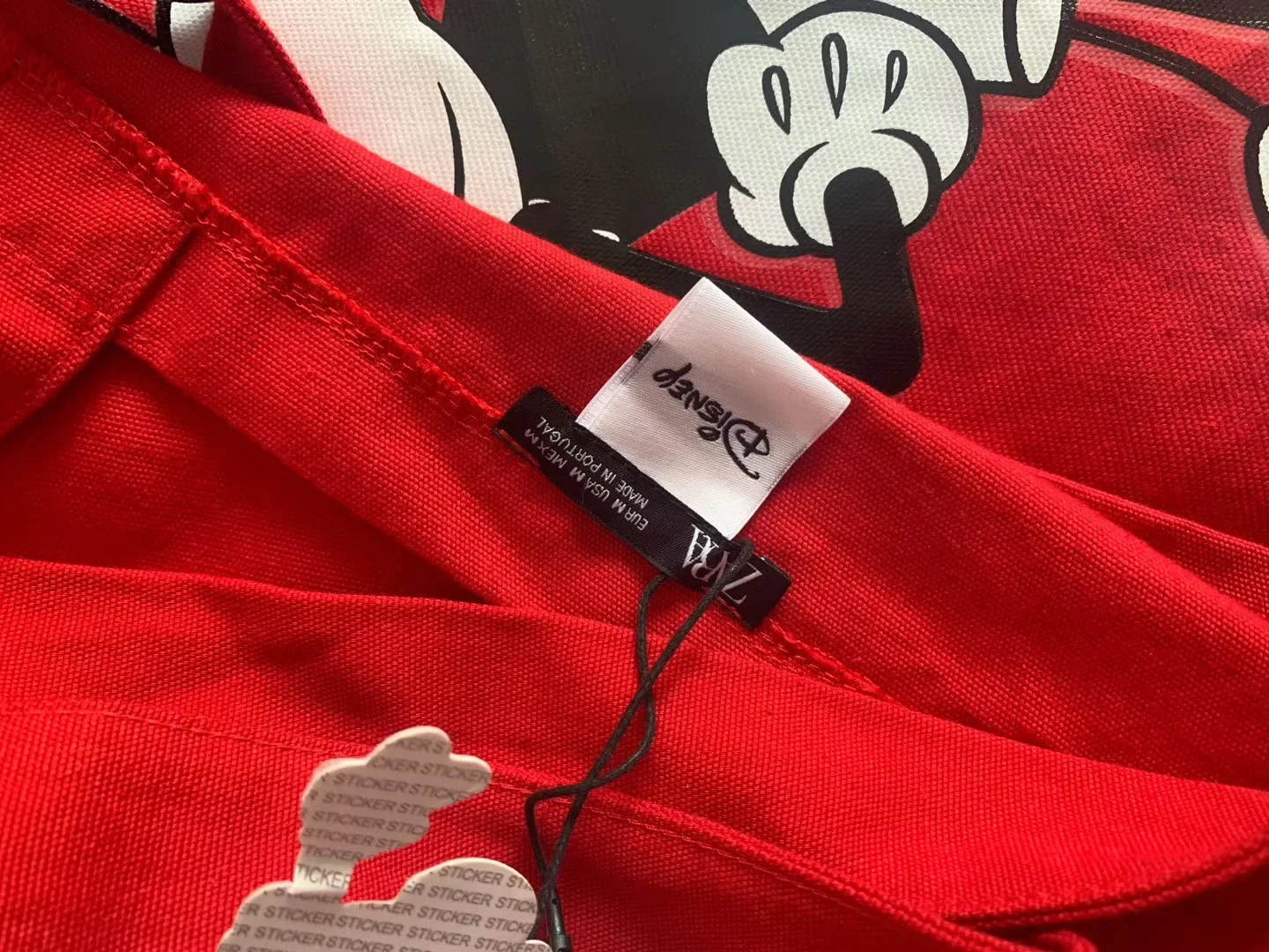 cartoon lady shoulder bag High capacity mickey mouse canves handbag cartoon shopping bag Disney big bag 4