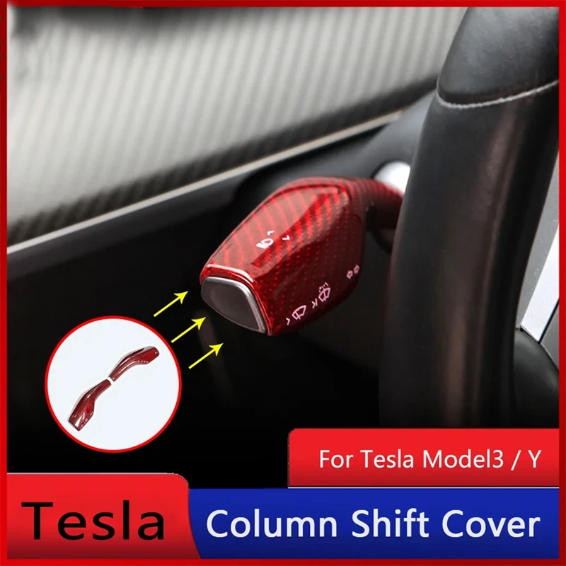 

Крышка рычага переключения рулевого колеса, отделка рычага стеклоочистителя для Tesla Model-3/Y, аксессуары