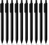 Kaco Pure Refillable Retractable Gel Pen Black Ink 0.5mm Medium Pen Tip 10 Pack Casual Quick-Drying Aesthetic Note Pen Office Su 2