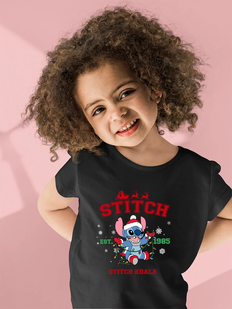 Kawaii Stitch estampado Disney niños niñas niños Camiseta moda caliente Ropa Bebe estética Harajuku niños camisetas| | - AliExpress