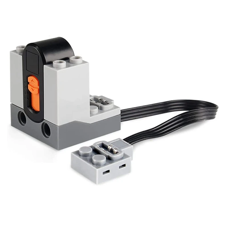 전원 기능 세트 L 모터 서보 모터 배터리 박스, IR 속도 리모컨 리시버 MOC 빌딩 블록