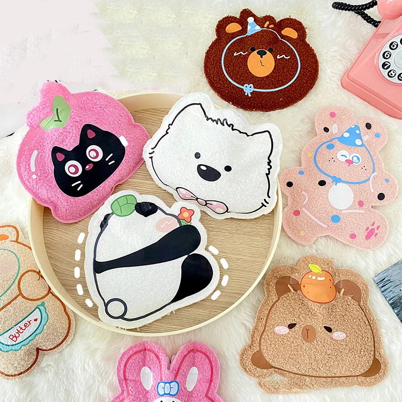 Capybara Insulation Hot Water Bottle Plush Rubber Hand And Foot Belly Warmer Explosion-Proof Hot Water Bag For Women Period Cute