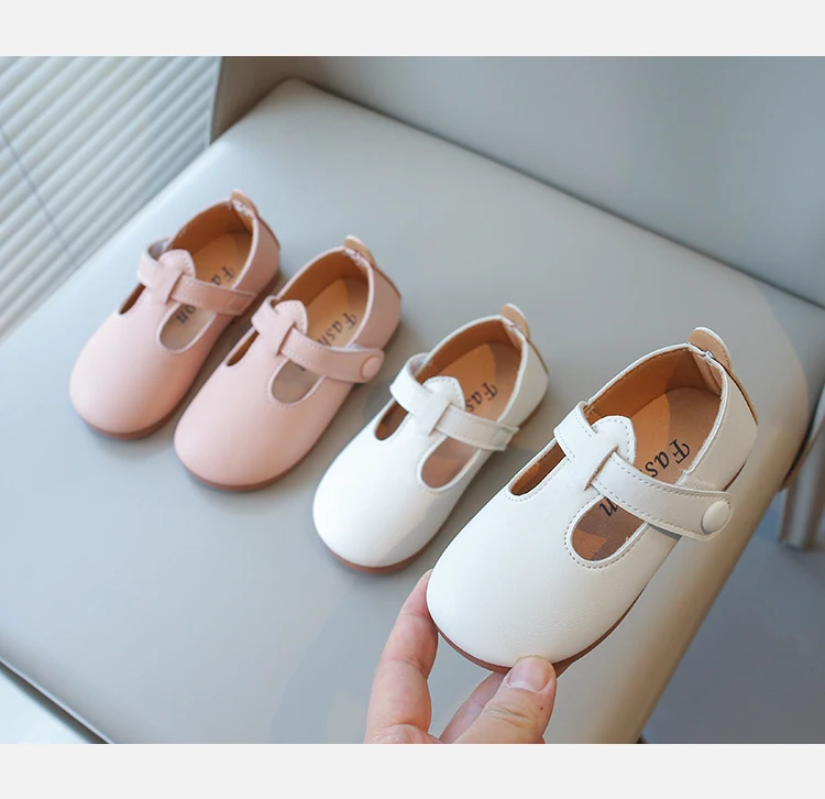 Description Picture 5 of itemToddlers Girls Leather Shoes Princess Sweet Simple Classic Kids Leather Flats for Medium Girl Children Dress Shoes for Wedding