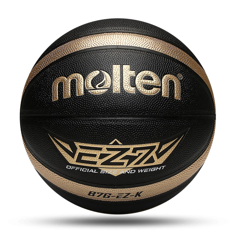 

2023 Molten Size 5 6 7 Basketball Black Gold PU Outdoor Indoor Balls Women Youth Man Match Training Basketalls Free Air Pump Bag