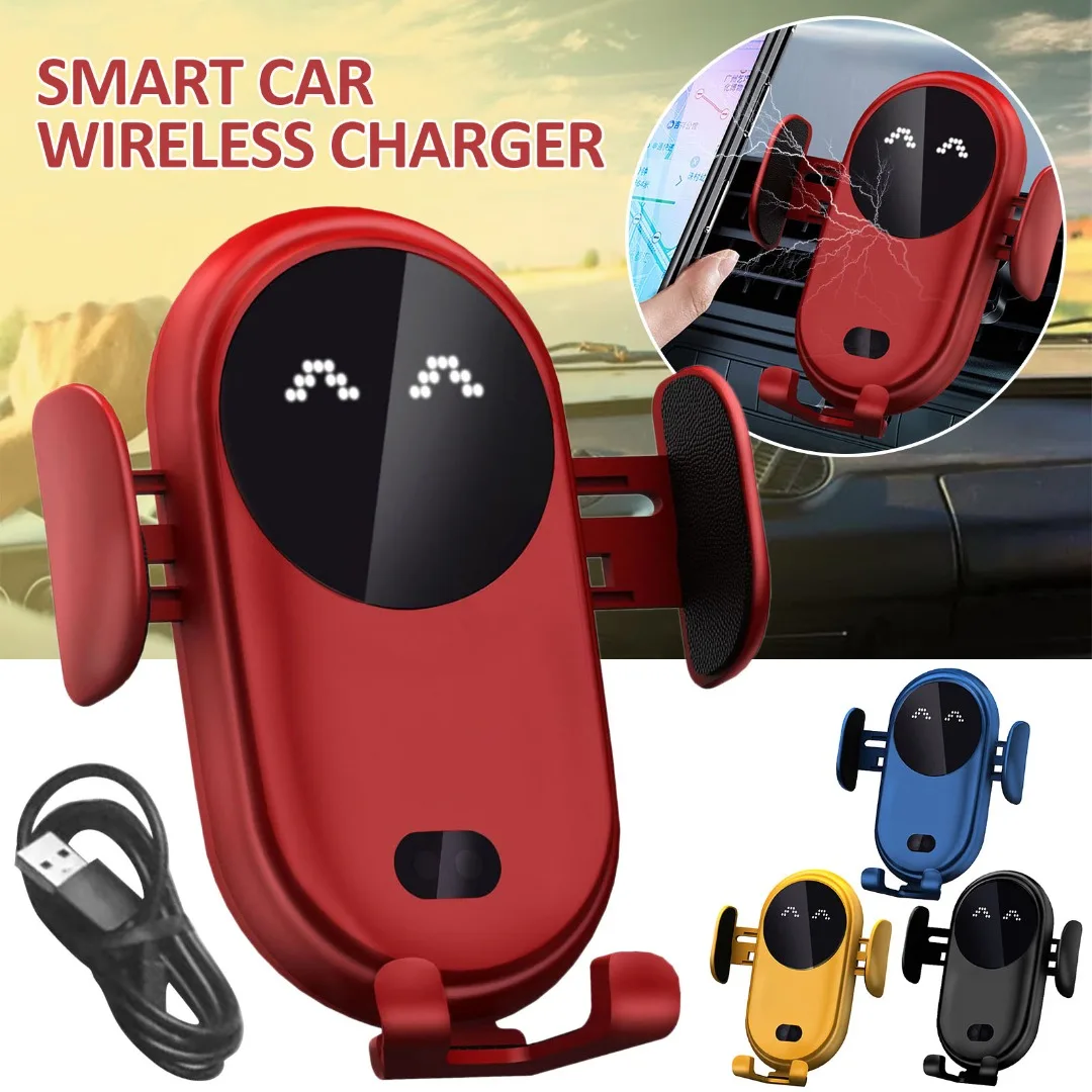 NewSmartCarWirelessChargerPhoneHolderWirelessAutosensingPhone