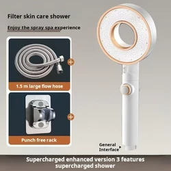 EcoFlow High - Pressure Showerhead - Adjustable Spray & Quick Pause for a Luxurious Experience (WHITE)
