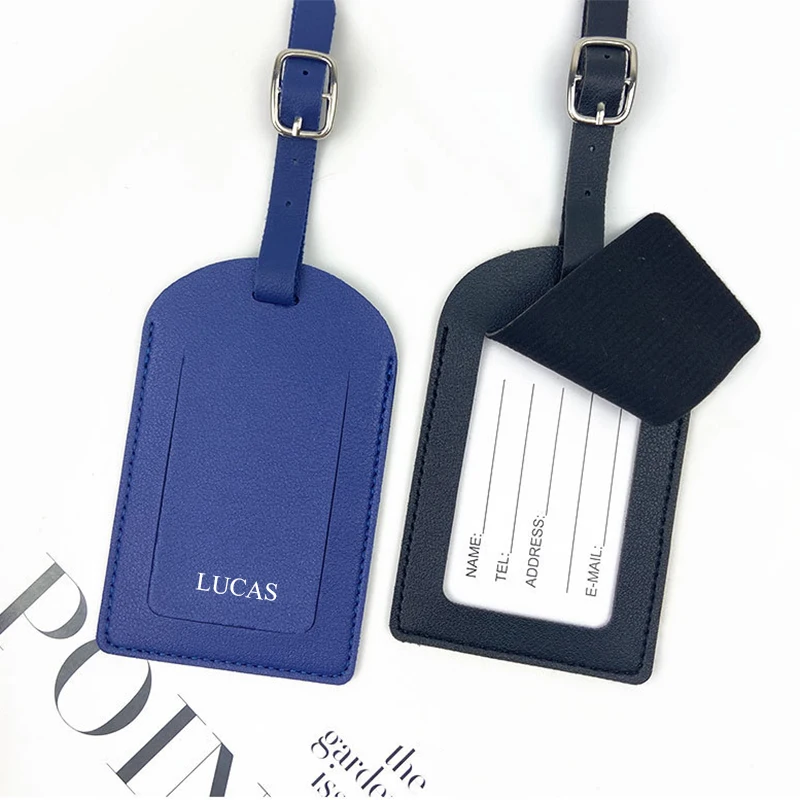 Engraved Initials Luxury Luggage Tag – Elegant Travel Accessory and Gift