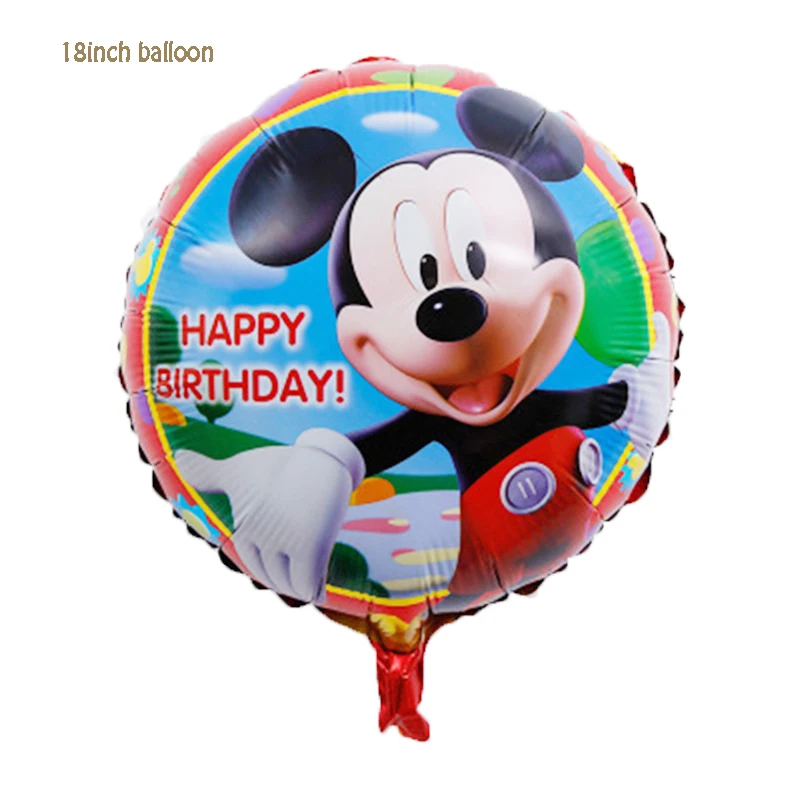 thumbnail image 1 of Globo de aluminio de Mickey Minnie Mouse de Disney, decoración para fiesta de cumpleaños, baby shower, globos de Mickey Mouse de dibujos animados, suministros para globos de aire, 1 of 5