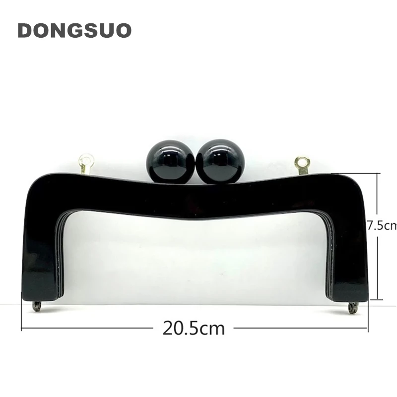 

Purse frame Acrylic handle sewing frame kiss Clasp with screws inside DIY handbag accessories parts