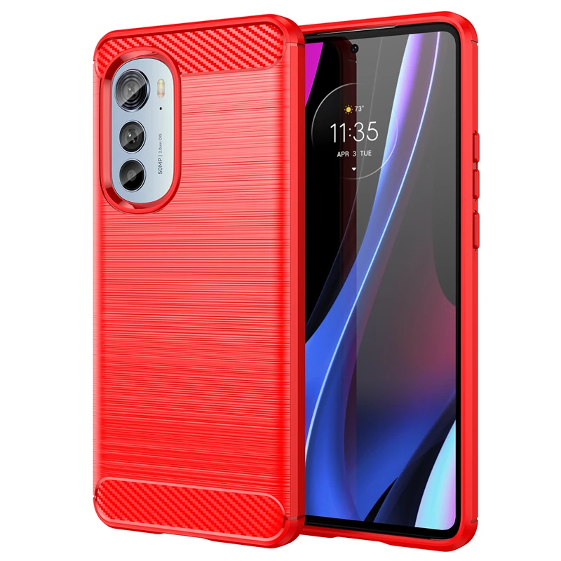 Enhanced Bumper Anti-Knock Silicone Carbon Fiber Phone Case